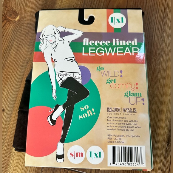 FLEECE LINED | BLACK | LEGGINGS | BRAND NEW - Picture 2 of 2